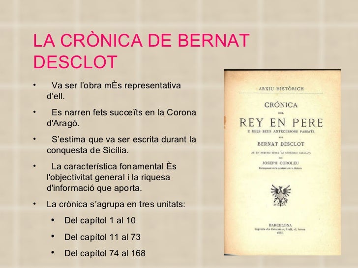 cronica bernat desclot